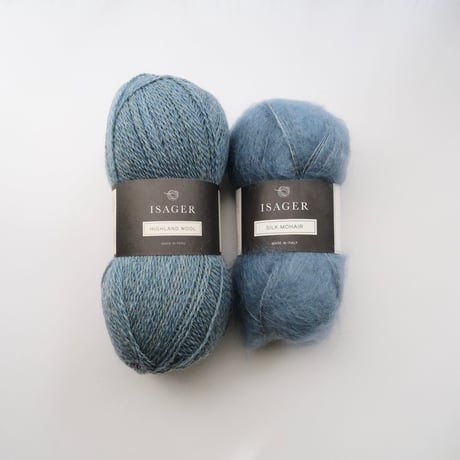 【編み物キット】PetiteKnitのSophie Scarf(Wool & Silk mohair)/日本語文章パターン