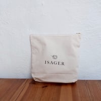 Isager Project Bag with Zipper ジッパー付きプロジェクトバッグ