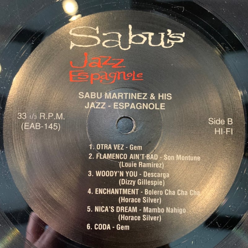 Sabu Martinez / Sabu's Jazz Espagnole | RECORD