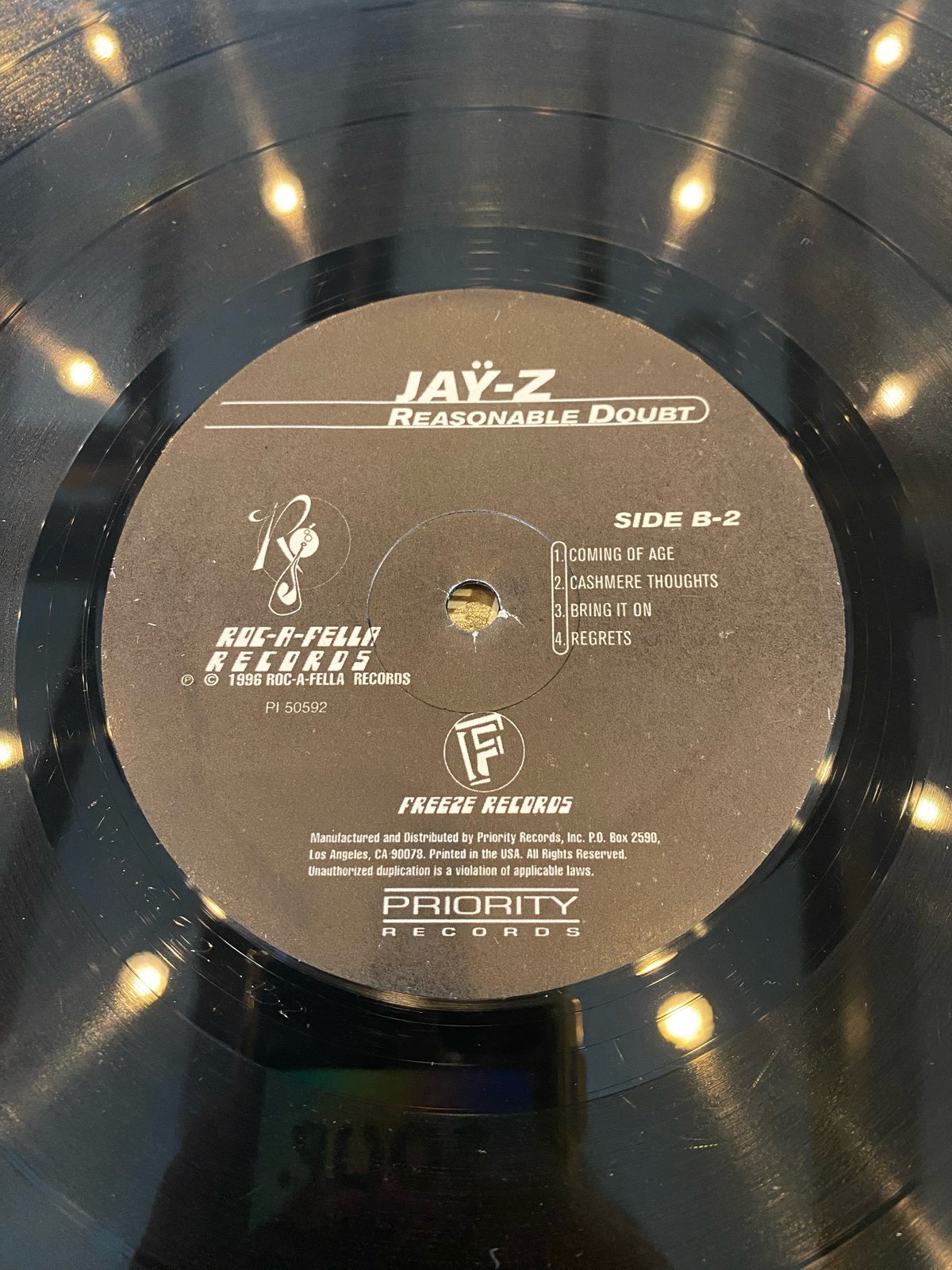 Jay-Z / Reasonable Doubt | RECORD HOUSE WOODSTOCK