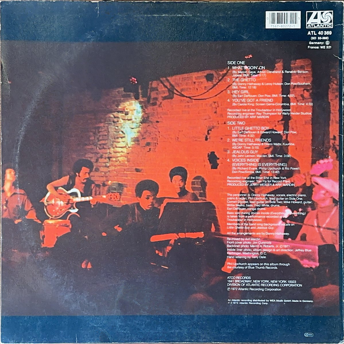 DONNY HATHAWAY / LIVE | RECORD HOUSE WOODSTOCK