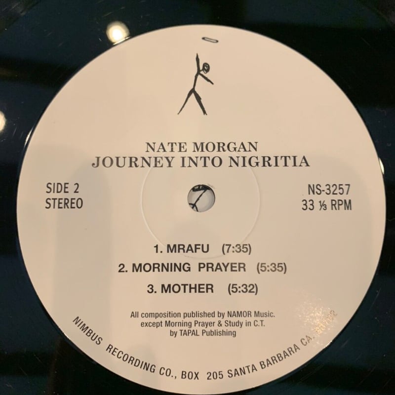 Nate Morgan Journey Into Nigritia オリジナル Nate Morgan / Journey Into Nigritia | RECORD HO