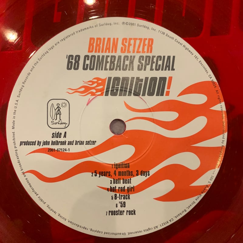 限定盤LP ディセクション  The Someberlain ピクチャー LP】Brian Setzer / Ignition | RECORD HOUSE WOOD
