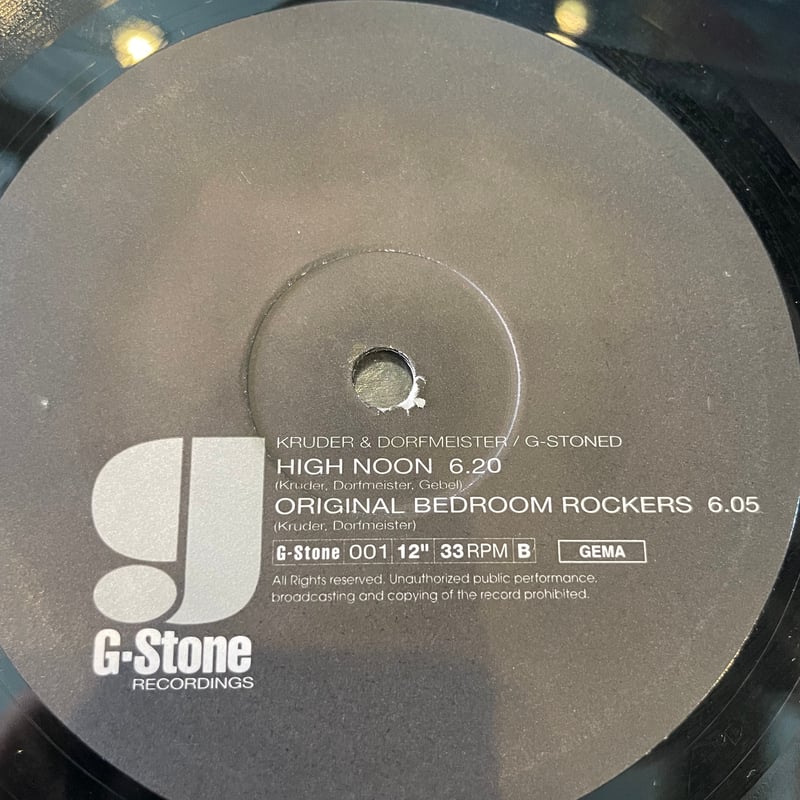LP] KRUDER & DORFMEISTER / G-STONED | RECORD H