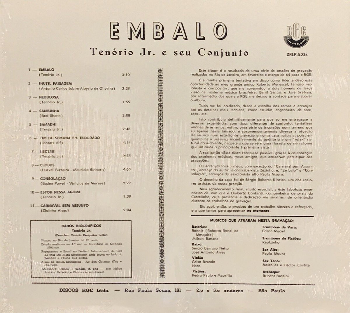 Tenorio Jr. / Embalo | RECORD HOUSE WOODSTOCK