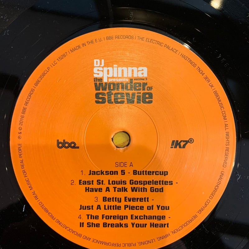 LP】DJ Spinna / The Wonder Of Stevie (Volume 3)