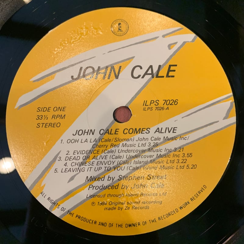 LP】John Cale / John Cale Comes Alive | RECORD