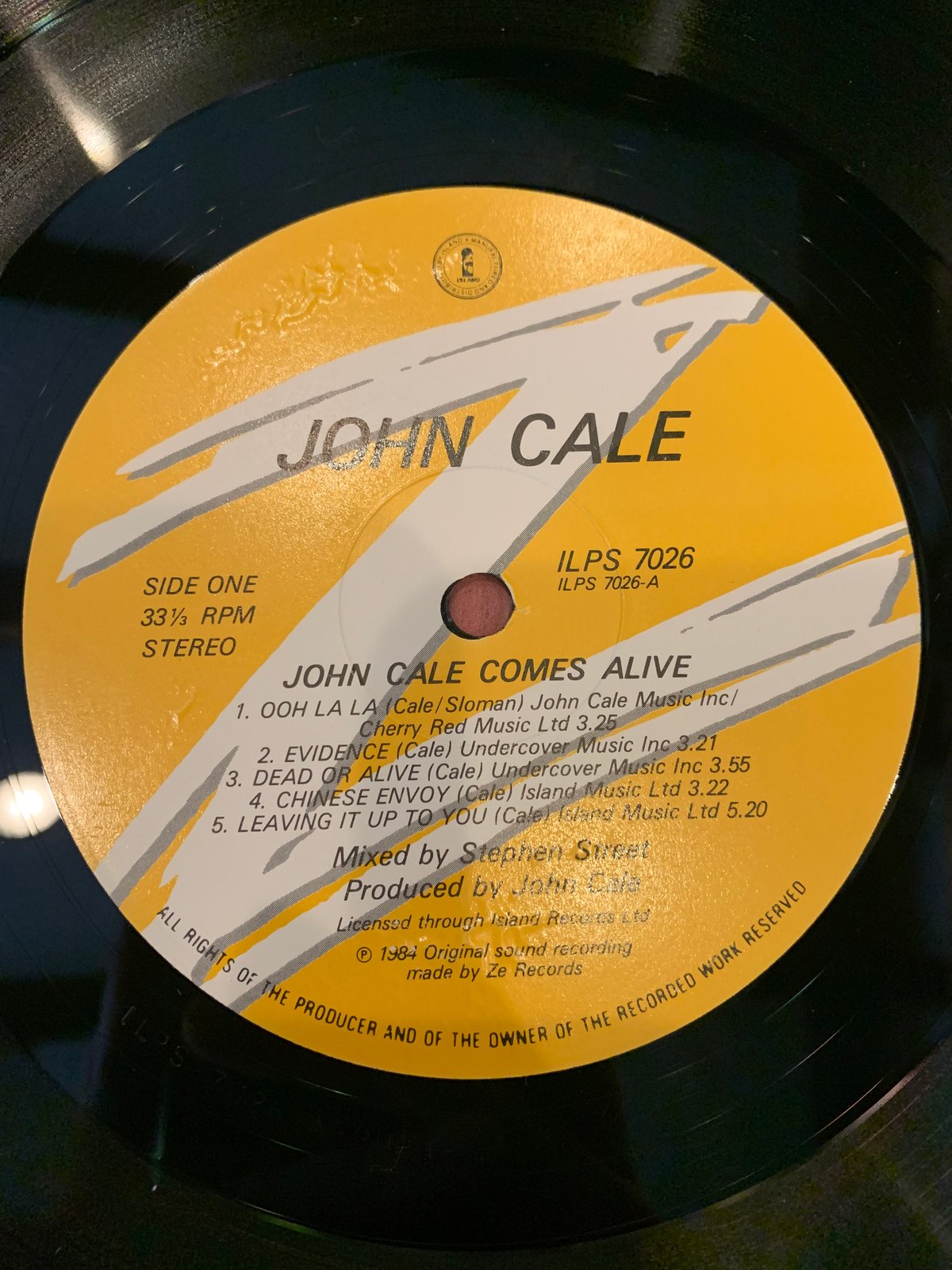 LP】John Cale / John Cale Comes Alive | RECORD