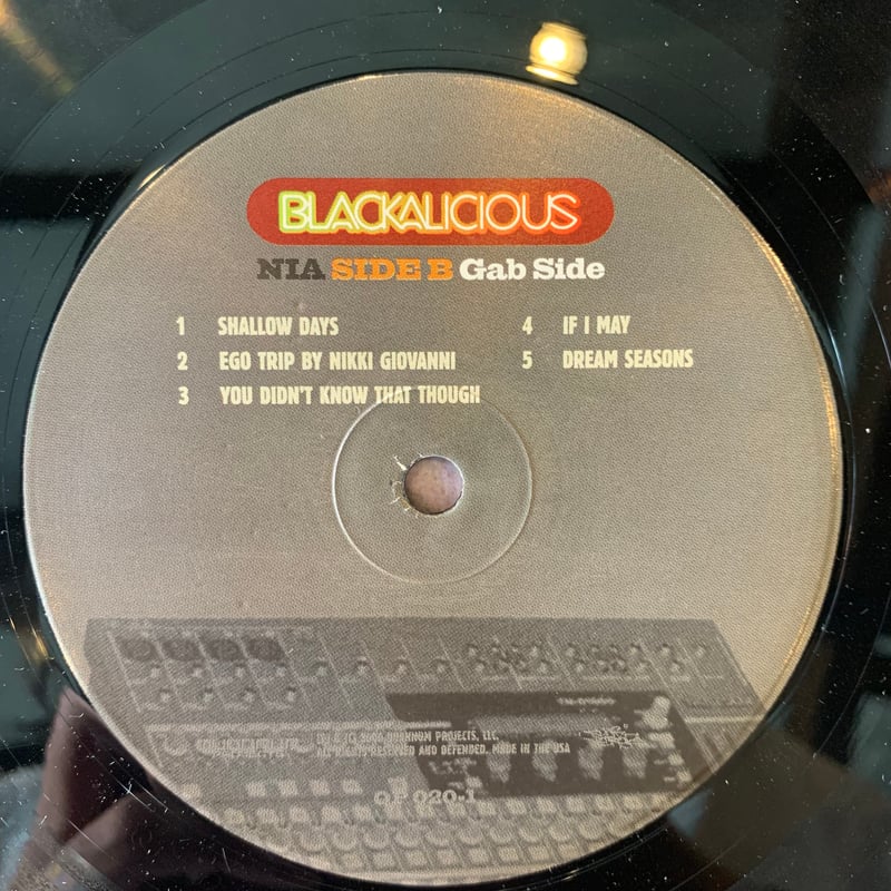 レトロなレコード BRACKALICIOUS NIA Blackalicious / Nia