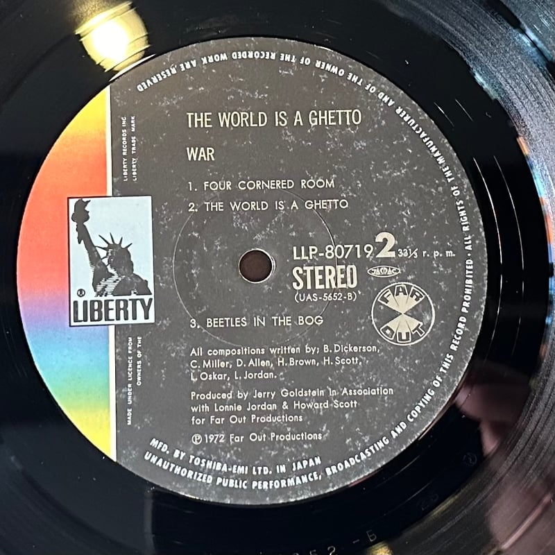 WAR / THE WORLD IS A GHETTO | RECORD HOUSE WOOD