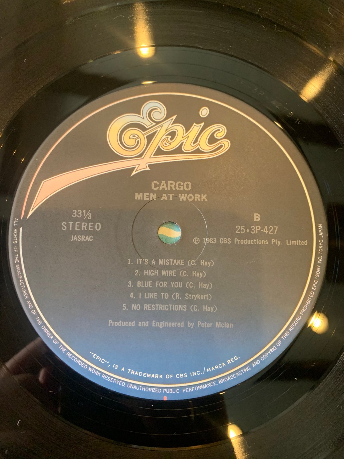 CD Men At Work Cargo(紙ジャケット仕様) EICP1215PROMO EPIC 紙ジャケ プロモ /00110 LP】Men At Work / Cargo | RECORD HOUSE WOODSTOCK