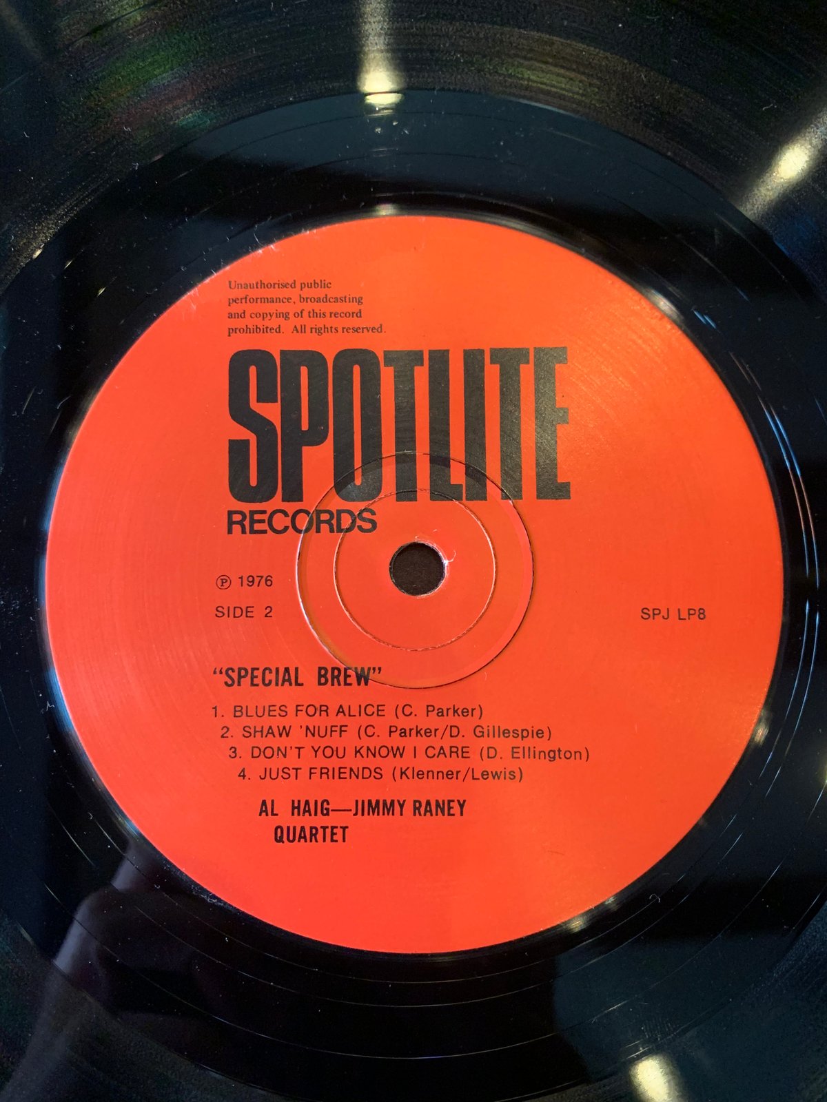 LP】Al Haig-Jimmy Raney Quartet / Special Brew