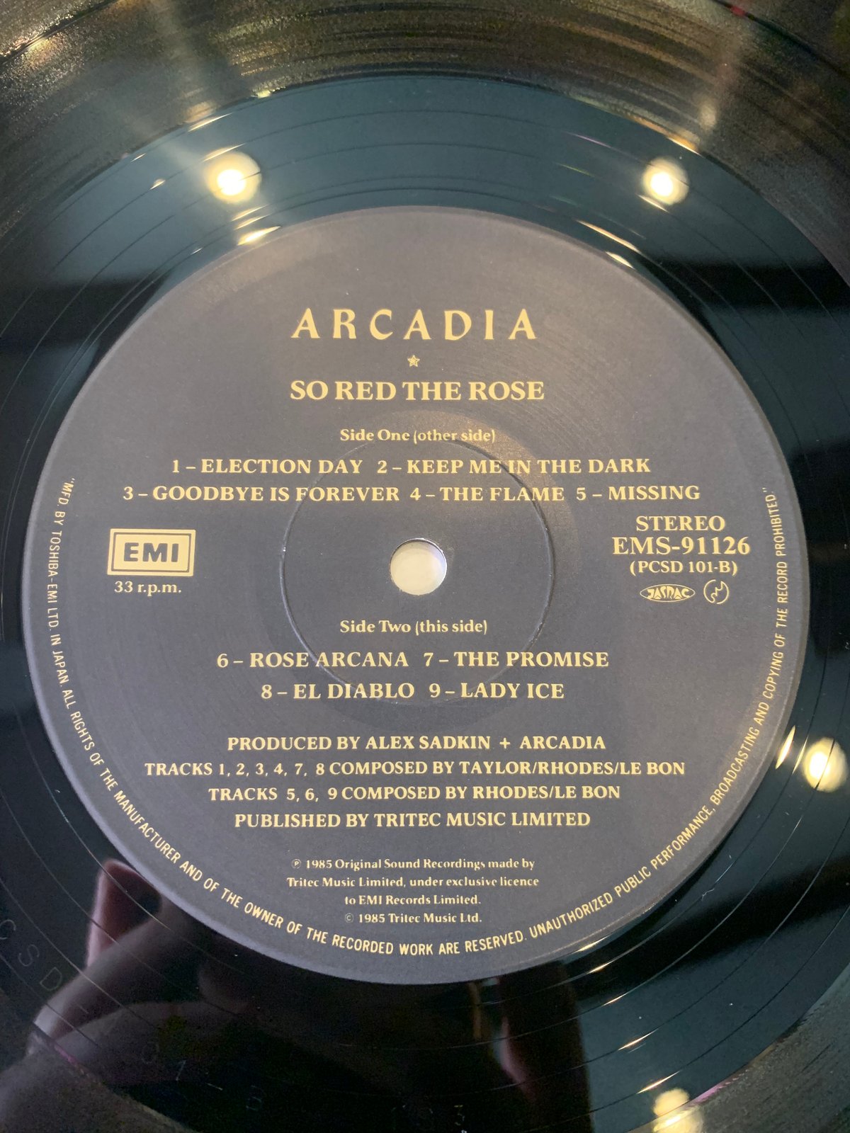 LP】Arcadia / So Red The Rose | RECORD HOUSE WO