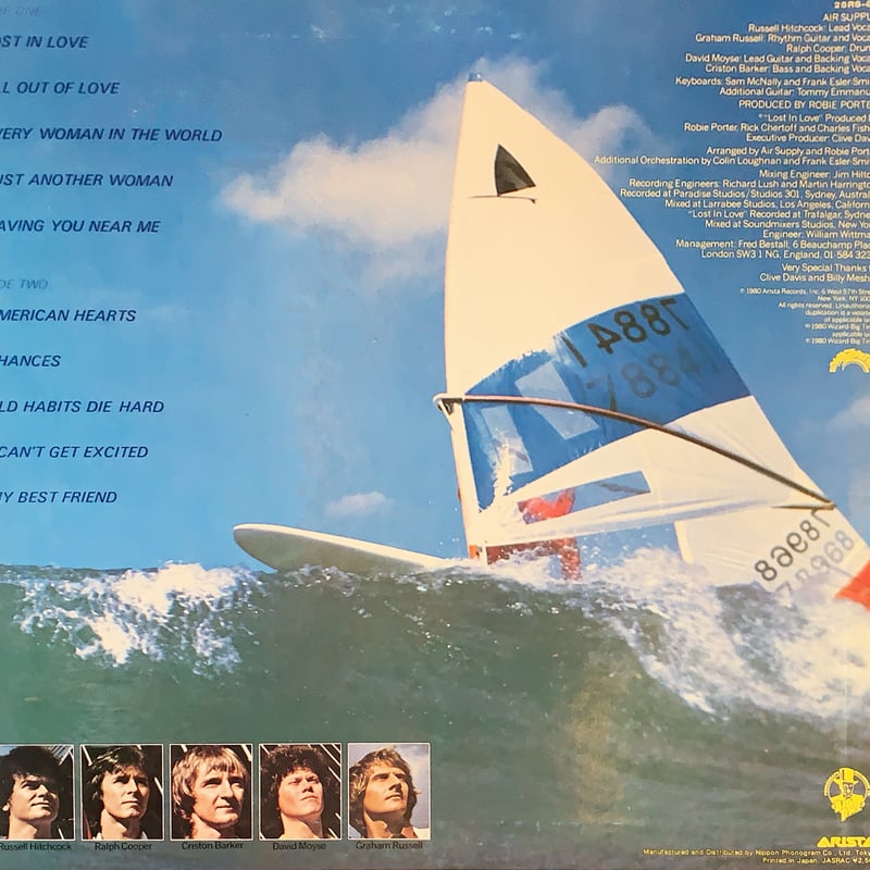 LP】Air Supply / Lost In Love | RECORD HOUSE W