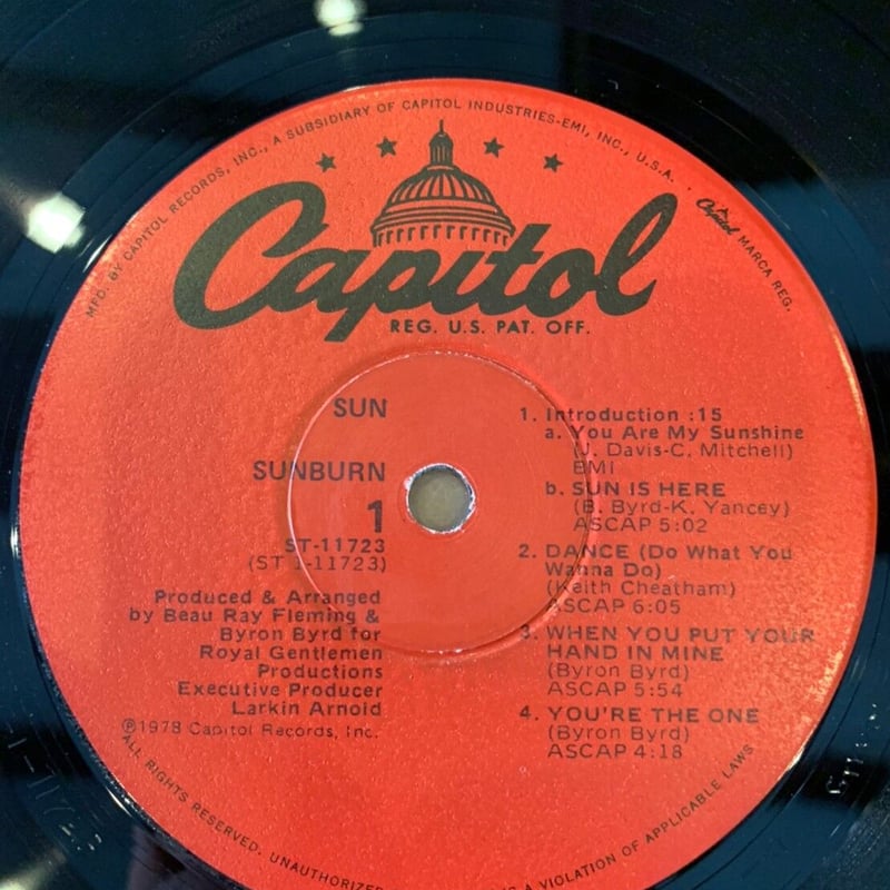 SUN / Sunburn | RECORD HOUSE WOODSTOCK