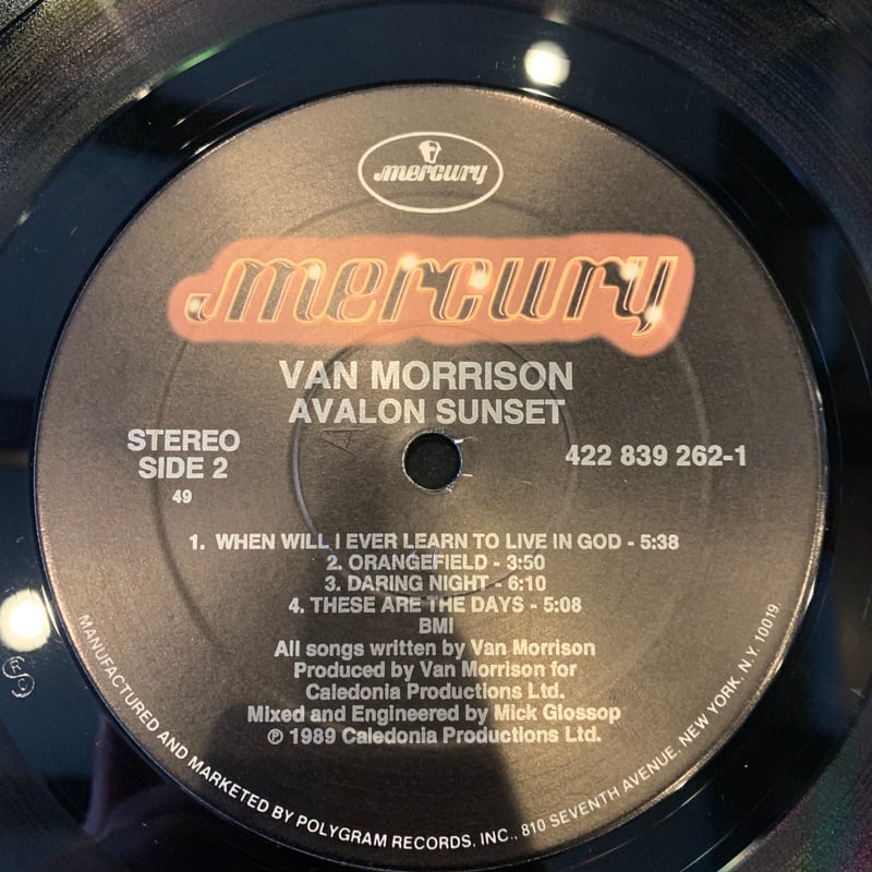 LP】Van Morrison / Avalon Sunset | RECORD HOUSE