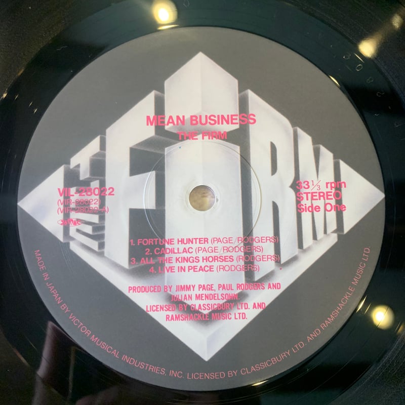 LP】The Firm / Mean Business | RECORD HOUSE WOO