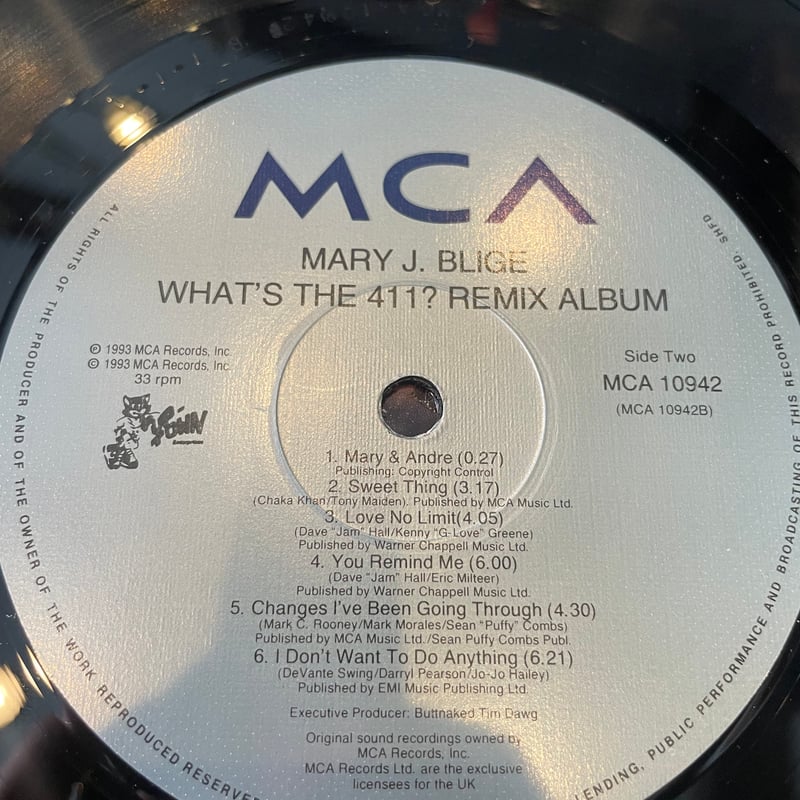 LP] MARY J BLIGE / WHAT'S THE 411? REMIX | REC