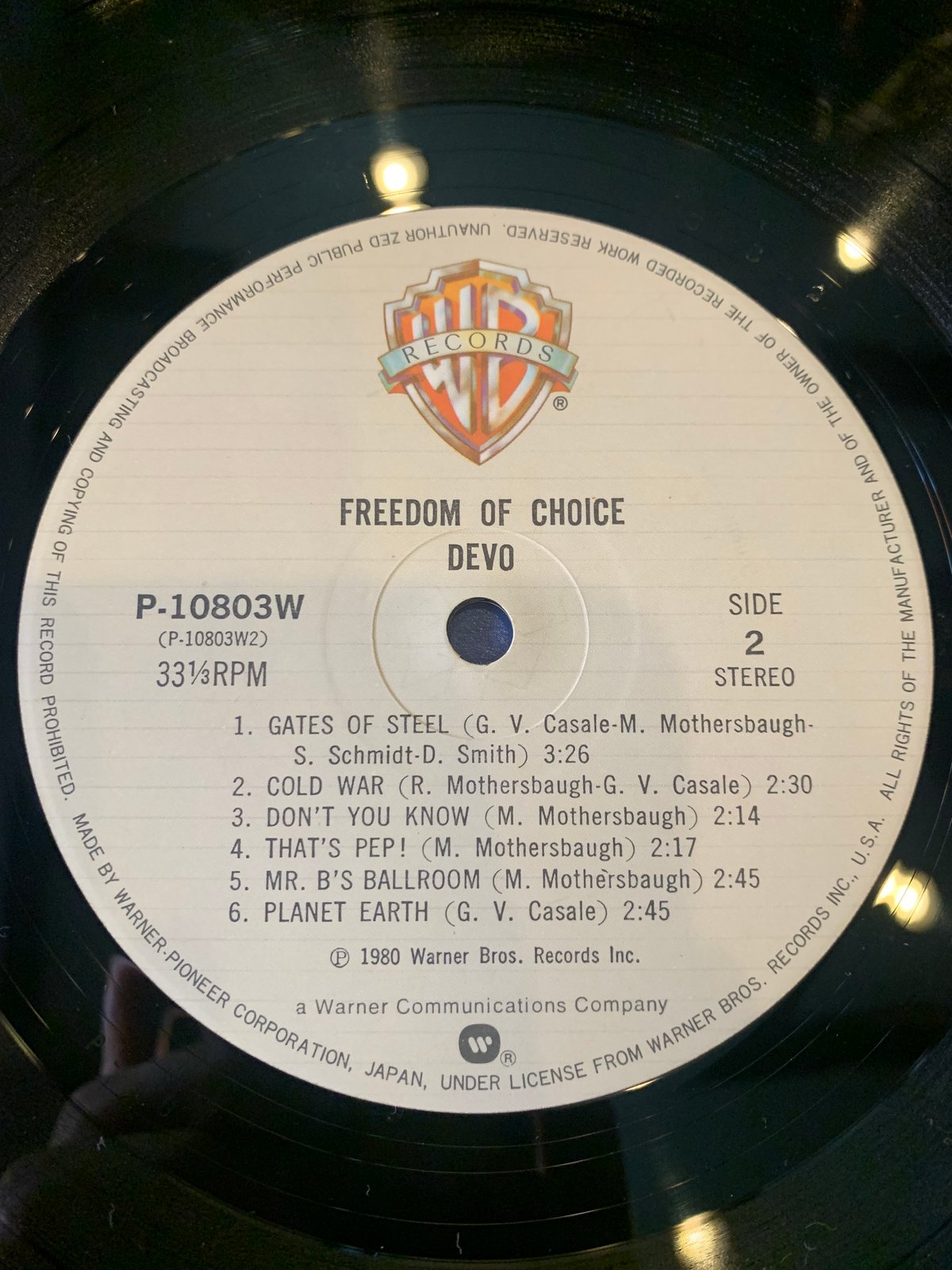 LP】DEVO / Freedom Of Choice | RECORD HOUSE WOO