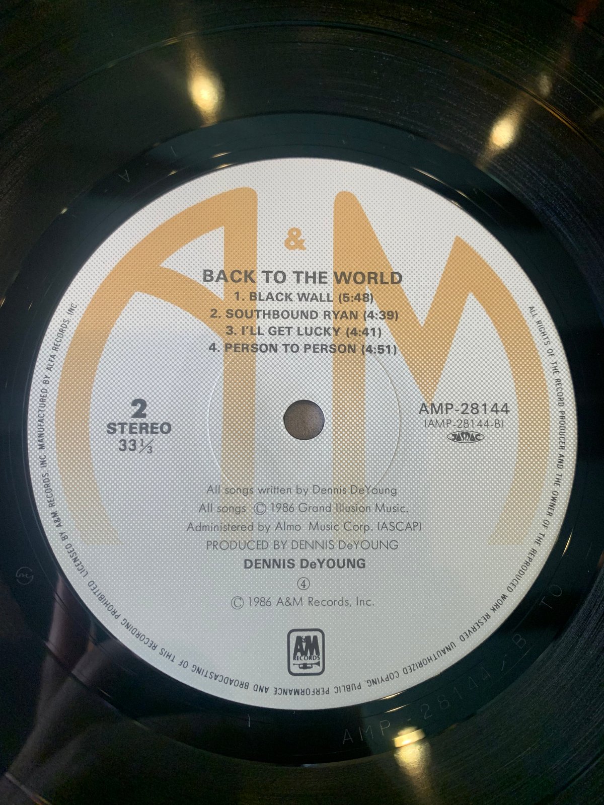 LP】Dennis DeYoung / Back To The World | RECORD