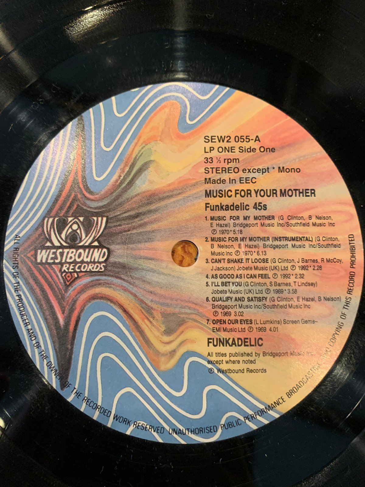 ★ドイツオリジナル盤★ミュージック・フォー・ユア・マザー・ファンカデリック４５Ｓ Funkadelic / Music For Your Mother - Funkadelic