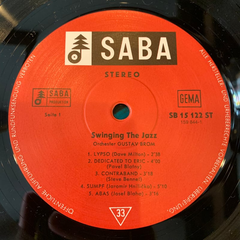 SWINGING THE JAZZ（再発レコード）♪ジャズ！ Gustav Brom Orchestra / Swinging The Jazz | REC