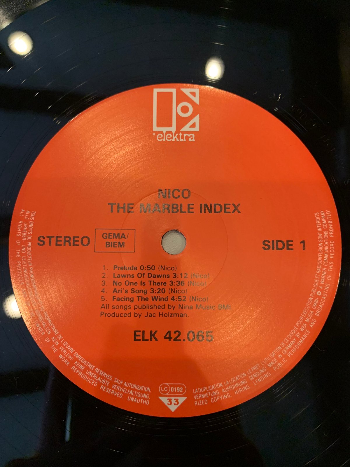 LP】NICO / The Marble Index | RECORD HOUSE WOOD