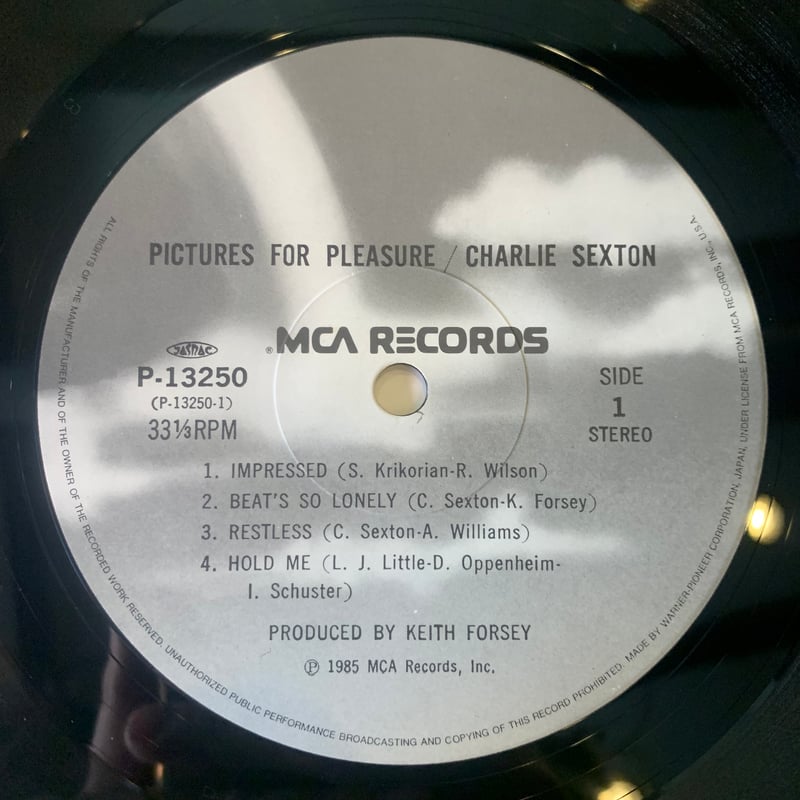 LP】Charlie Sexton / Pictures For Pleasure | RE