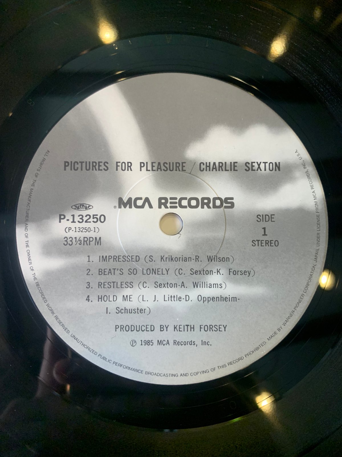 LP】Charlie Sexton / Pictures For Pleasure | RE