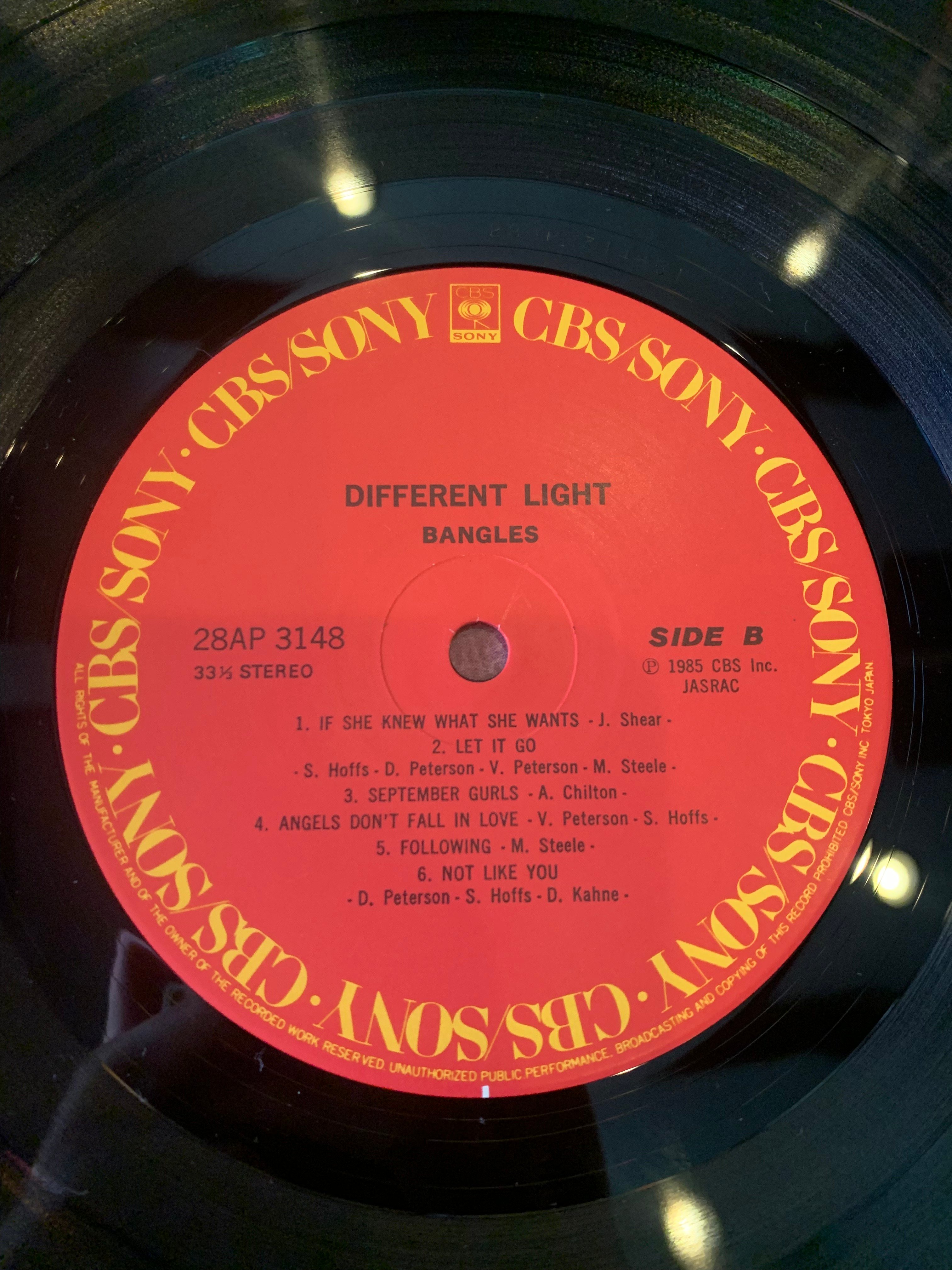 LP】Bangles / Different Light | RECORD HOUSE WO