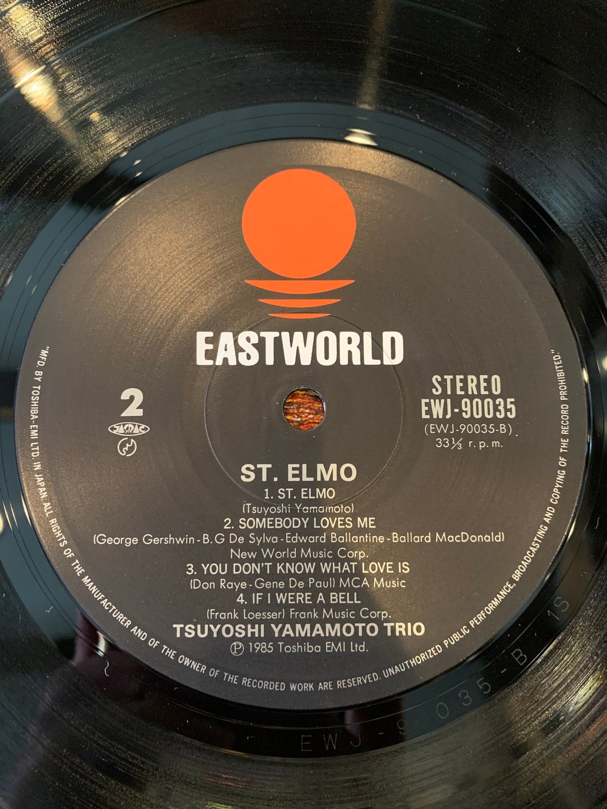 LP】Tsuyoshi Yamamoto Trio / St. Elmo | RECORD