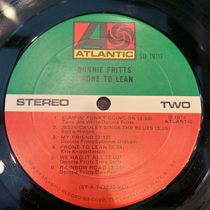LP】DONNIE FRITTS / PRONE TO LEAN | RECORD HOUS