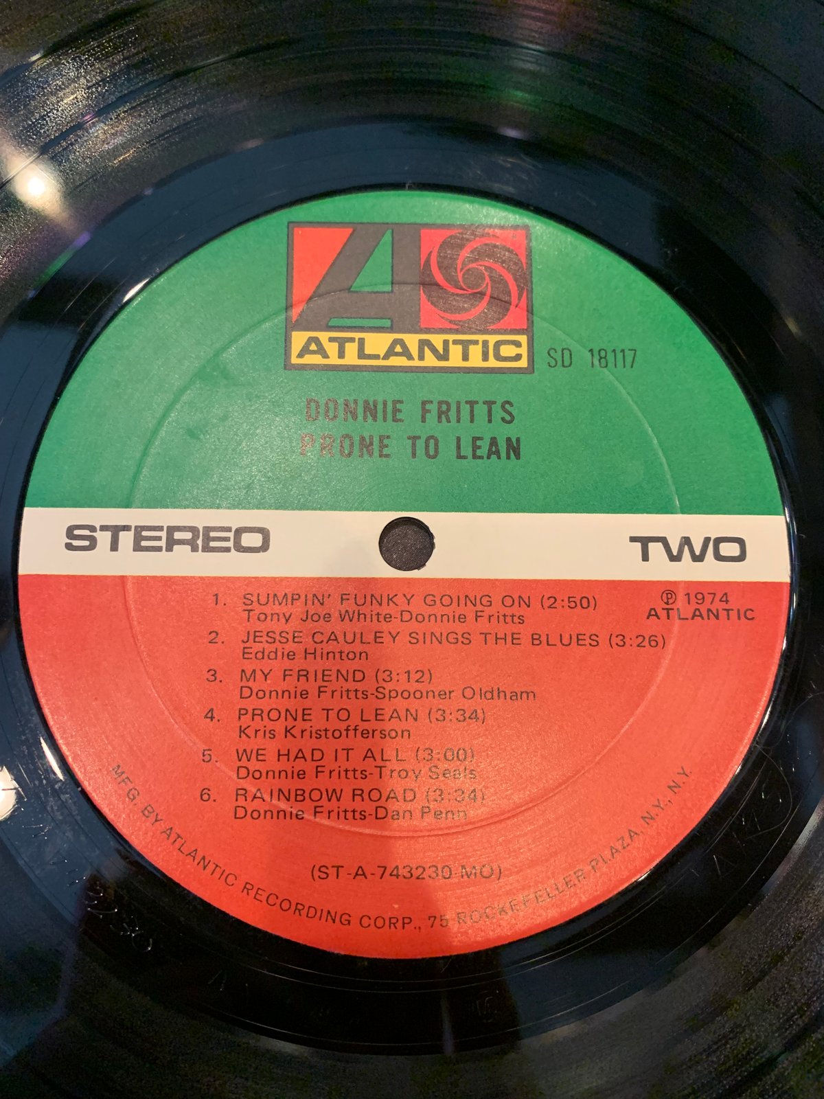 LP】DONNIE FRITTS / PRONE TO LEAN | RECORD HOUS