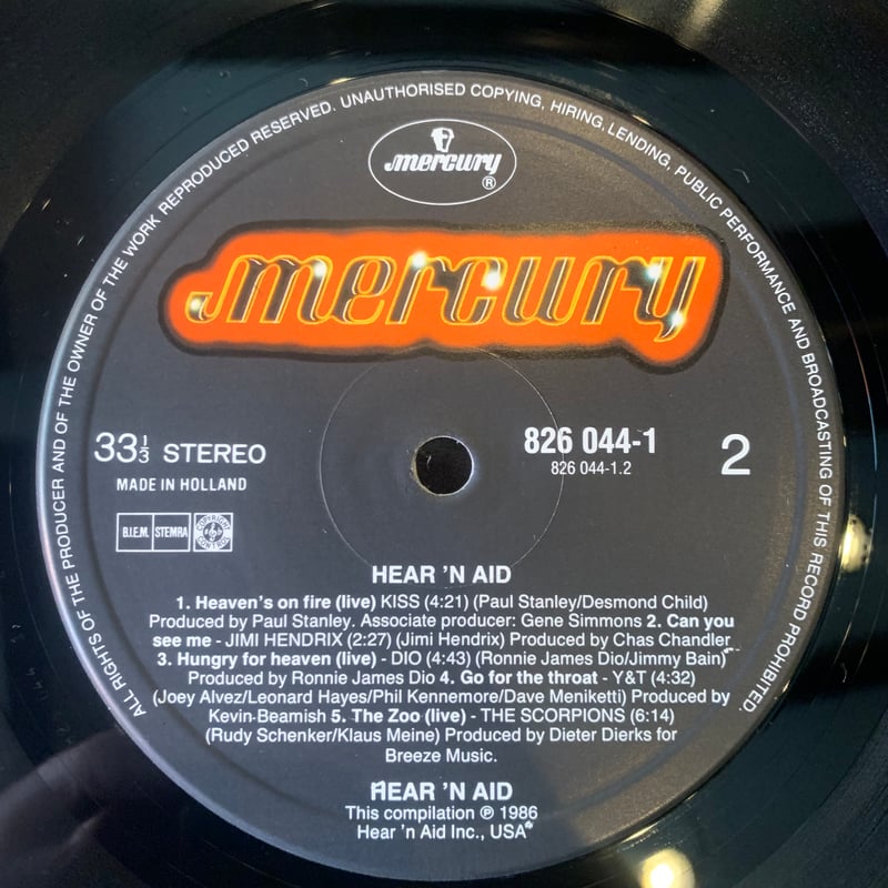 12inch】Hear'n Aid / Stars | RECORD HOUSE WOODS