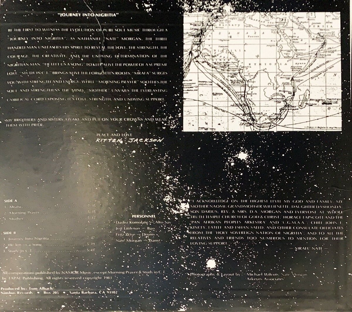 Nate Morgan Journey Into Nigritia オリジナル Nate Morgan – Journey Into Nigritia – Vinyl (LP, Album