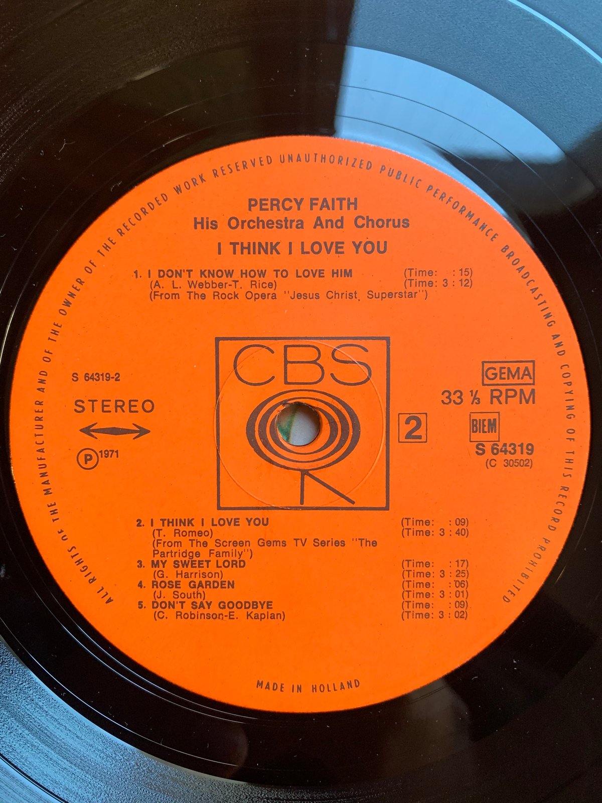 Percy Faith And His Orchestra And Chorus / I Th