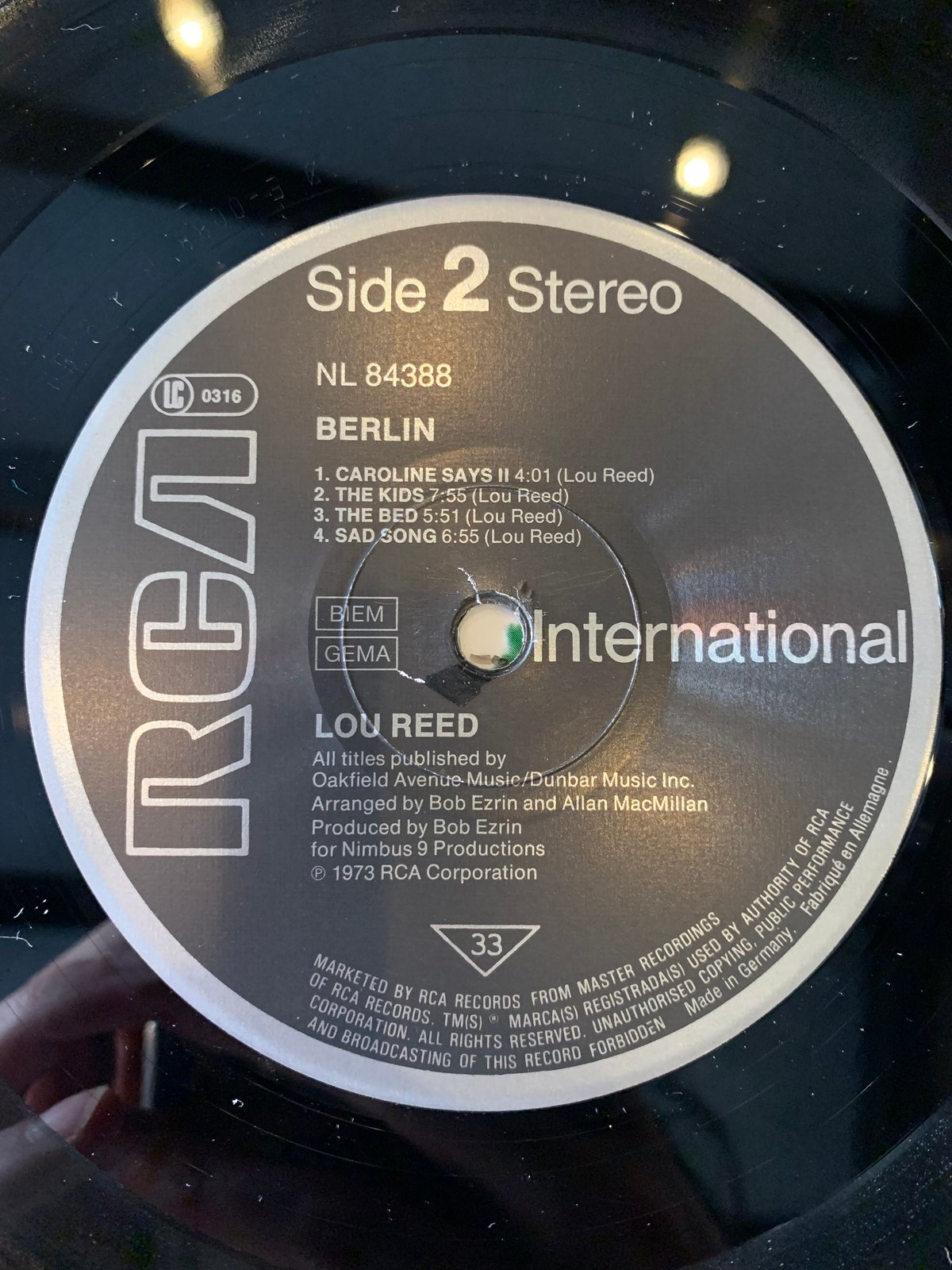 LOU REED / Berlin | RECORD HOUSE WOODSTOCK