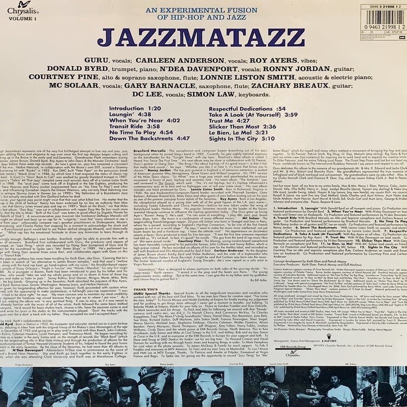 GURU / Jazzmatazz (Volume 1) | RECORD HOUSE WOO