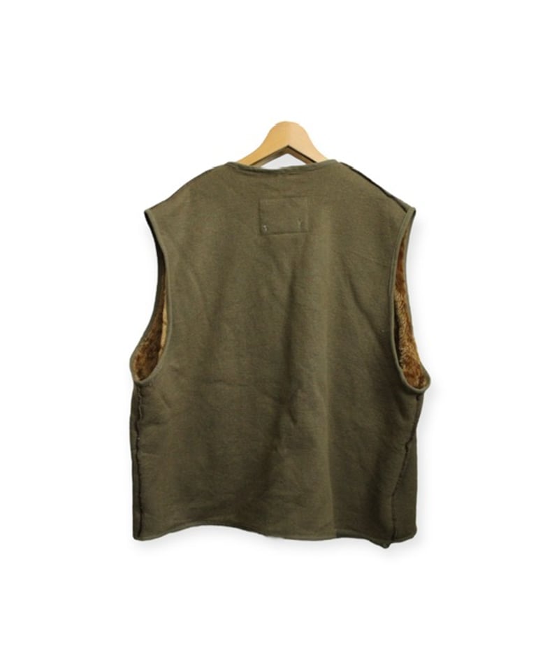 サニーサイドアップ ✕ バブアー リメイク ボア ライナーベスト Sunny side up】REMAKE Barbour BOA LINNER VEST |