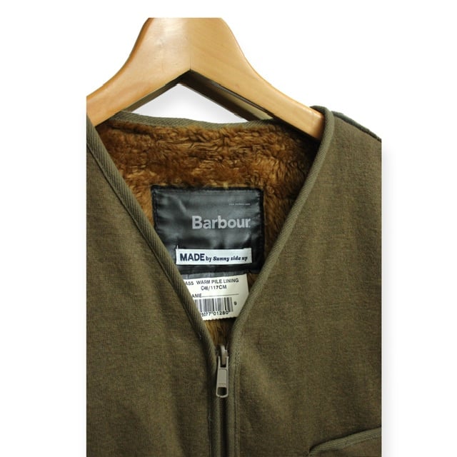 Sunny side up】REMAKE Barbour BOA LINNER VEST |