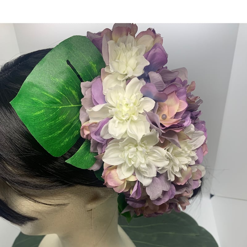 1700円 ビオラ あじさい 髪飾り 受注生産】アジサイ ヘアアクセサリー