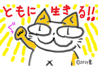 目が大きい猫の、ともに生きる