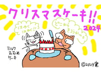 目が大きい猫の、クリスマスケーキ２０２４