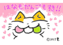 目が大きい猫の、はなもだんごもすき