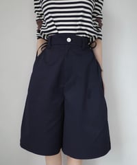 バックリボンキュロットパンツ（ネイビー）