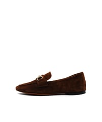 Suede Bit Loafers MARRONE
