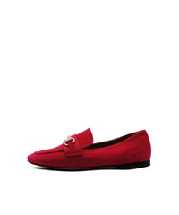 Suede Bit Loafers  FUXIA