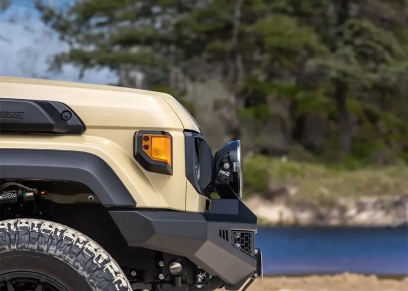 LC70再再販モデル】TJM venturer bull bar black steel （