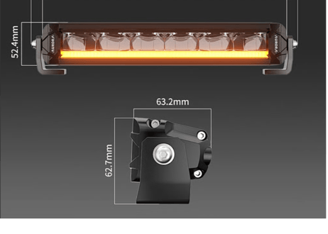 【AURORA】デュアルデイライトスリムバー　DUAL DRL SLIM LIGHT BAR