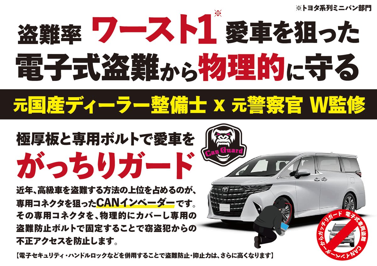 新型40系アルファード・ヴェルファイア40系専用【CAN GUARD】 -CAN ...